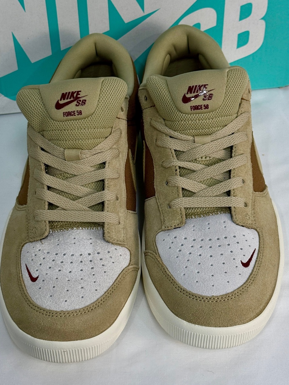 Force 58 Men's Skate Shoes - Beige/Tan size 12